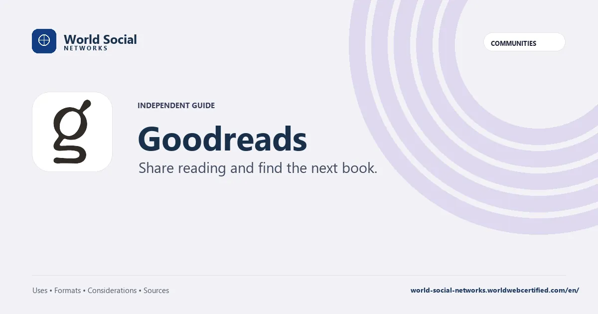 Goodreads — Share reading and find the next book.