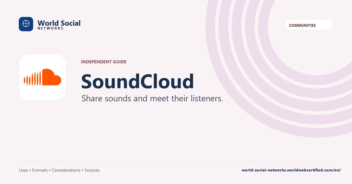 SoundCloud — Share sounds and meet their listeners.
