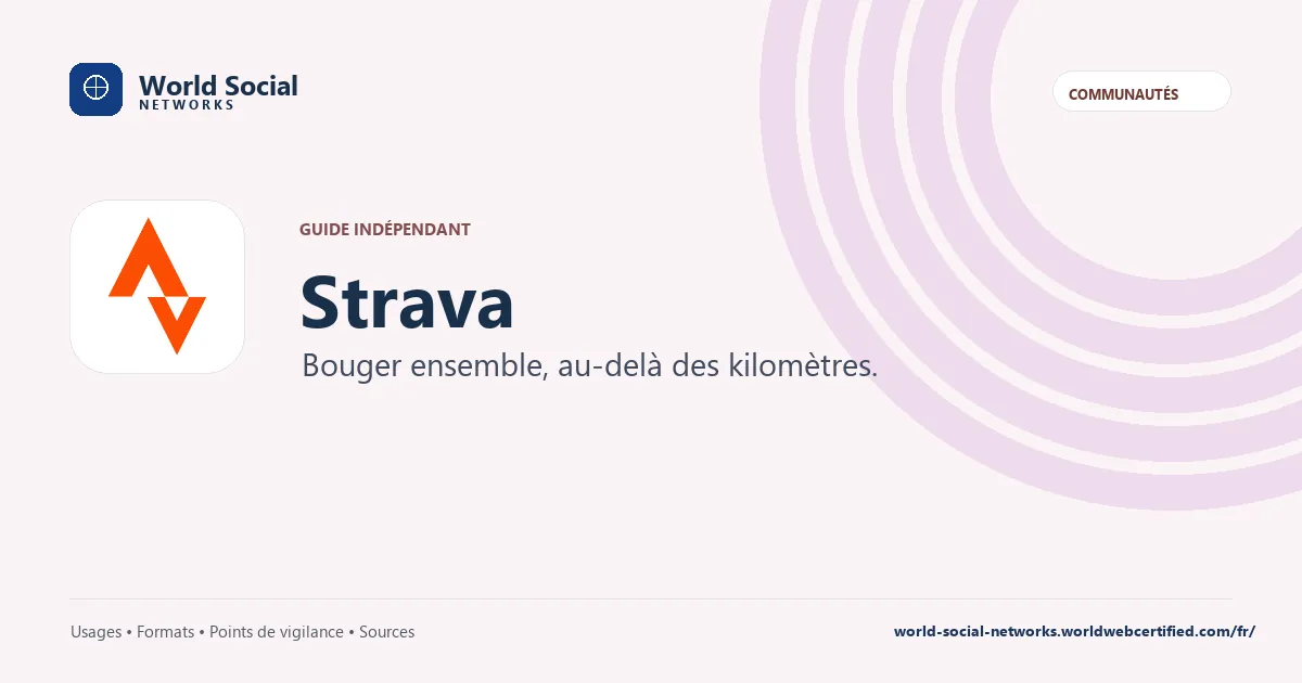 Strava — Bouger ensemble, au-delà des kilomètres.